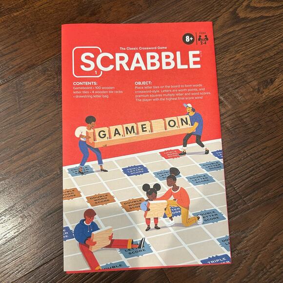 Scrabble Board Game The Classic Crossword Game Word Game for Kids Ages 8 and Up - Picture 6 of 7